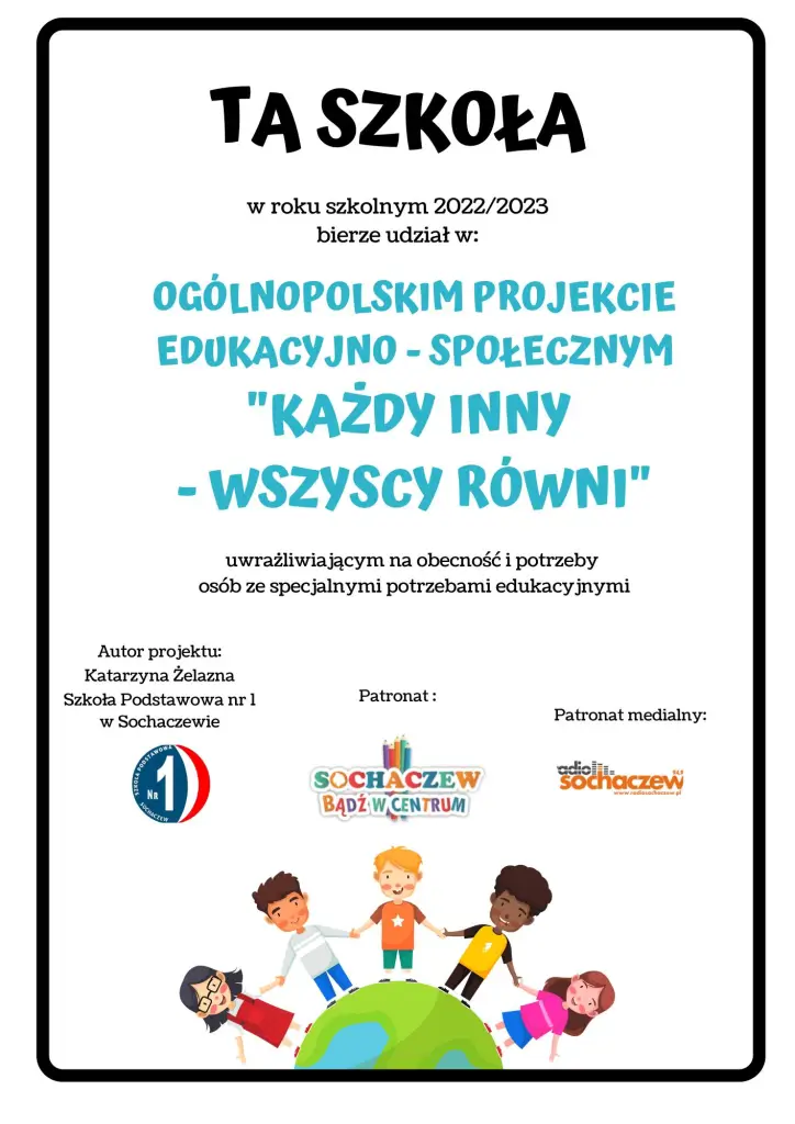 plakat wszyscy rowni 1